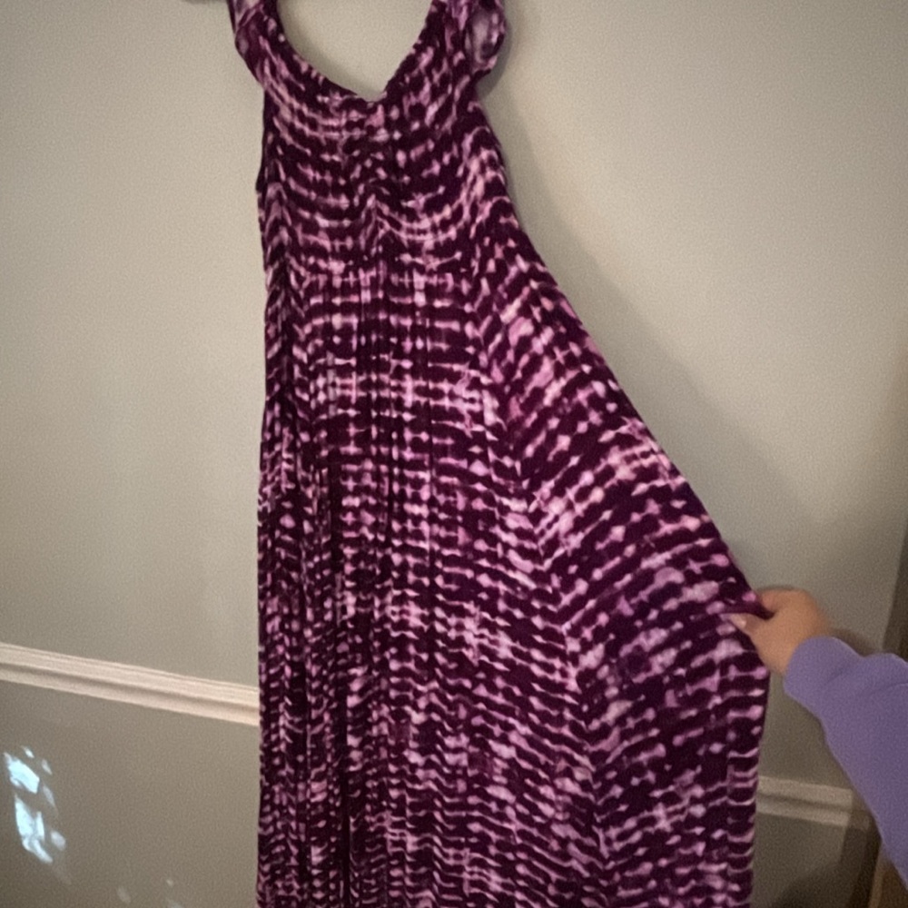 Torrid Purple Tie-Dye Maxi Dress